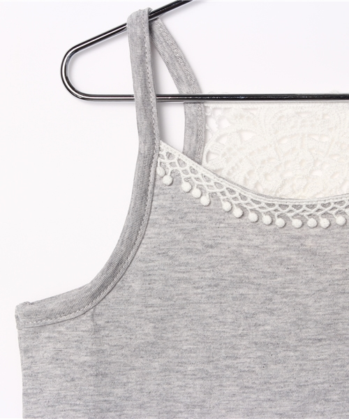 GLOBAL WORK（グローバルワーク）の「【キッズ】レースヅカイキャミソール/717092（キャミソール・キッズ・ネイビー/ホワイト/グレー・X-LARGE/MEDIUM/SMALL/LARGE）」の4枚目の写真