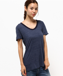 【V::ROOM 】ブイ ルーム/ high soft melange jersey crew s/s