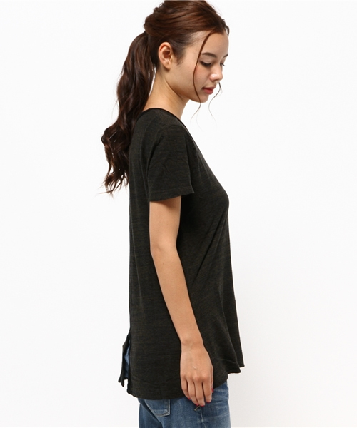 v::room（ヴィルーム）の「【V::ROOM 】ブイ ルーム/ high soft melange jersey  crew s/s（Tシャツ/カットソー・レディース・ブラック/ネイビー/チャコールグレー・XX-SMALL/SMALL/X-SMALL）」の5枚目の写真