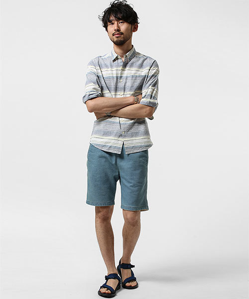 NANO universe（ナノユニバース）の「インディゴジョグショーツ（その他パンツ・メンズ・インディゴブルー/ライトインディゴブルー・X-LARGE/MEDIUM/SMALL/LARGE）」の16枚目の写真