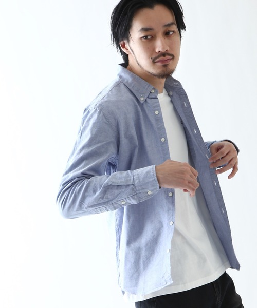 ZIP FIVE(ジップファイブ)の「【MADE IN JAPAN】オックスフォード ボタンダウン レギュラーシャツ 長袖【日本製】(シャツ/ブラウス・メンズ・ライトピンク/ワイン/ブラック/オリーブ/チャコール/ライトパープル/インディゴブルー/ネイビー/サックスブルー/ライトイエロー/ホワイト/ライトグレー/ダークネイビー/ライトブラック・LARGE/X-LARGE/MEDIUM/SMALL/XX-LARGE/X-SMALL)」の21枚目の写真