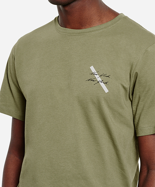 Saturdays NYC(サタデーズ ニューヨークシティ )の「New York Script T-Shirt(Tシャツ/カットソー・メンズ・ブラック/オリーブ・S/X-LARGE/M/L/X-SMALL)」の5枚目の写真