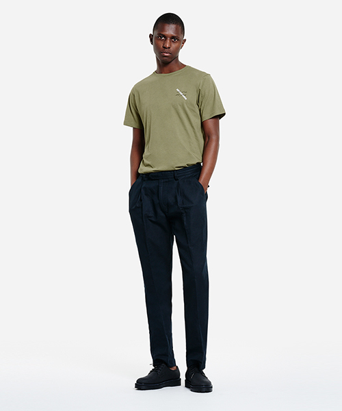 Saturdays NYC(サタデーズ ニューヨークシティ )の「New York Script T-Shirt(Tシャツ/カットソー・メンズ・ブラック/オリーブ・S/X-LARGE/M/L/X-SMALL)」の6枚目の写真