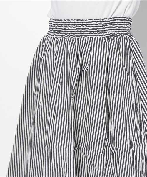 BEAMS BOY(ビームスボーイ)の「BEAMS BOY / ヒッコリーバルーンスカート②(スカート・レディース・グリーン/ネイビー・ONE SIZE)」の6枚目の写真