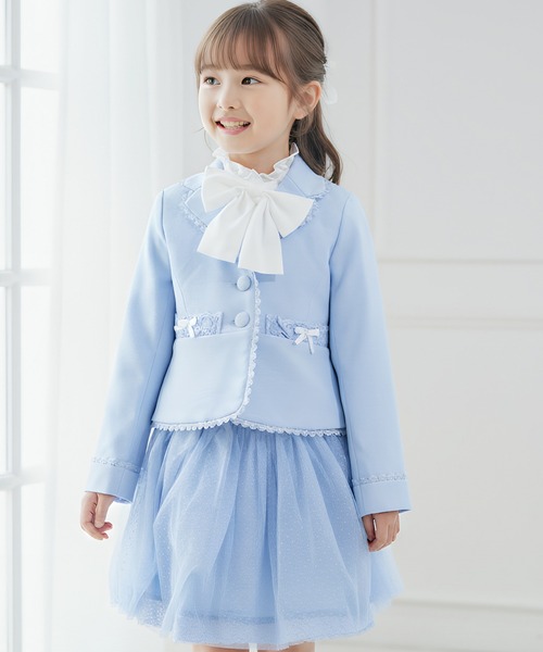 Catherine Cottage(キャサリンコテージ)の「プリティースーツ(スーツセット・キッズ・ピンク/ブルー・110/120/130)」の1枚目の写真