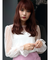 dazzlin | ドットチュールブラウス(シャツ/ブラウス)