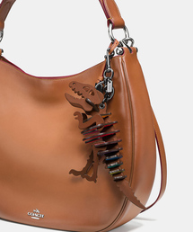 COACH レキシー チャーム スモール グラブタンレザー ブラック COACH コーチ キーホルダー グラブタンレザー スモール レキシー