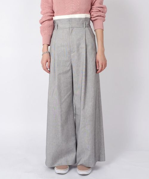 Prefer SHIPS（プリファーシップス）の「Prefer SHIPS:ウエスト配色パンツ◇（その他パンツ・レディース・ライトグレー/ネイビー・36/38）」の8枚目の写真