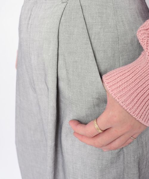 Prefer SHIPS（プリファーシップス）の「Prefer SHIPS:ウエスト配色パンツ◇（その他パンツ・レディース・ライトグレー/ネイビー・36/38）」の4枚目の写真