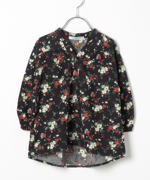 GLOBAL WORK（グローバルワーク）の「【キッズ】ハナガラスキッパーシャツ8分袖/776062（シャツ/ブラウス・キッズ・ホワイト/ネイビー・LARGE/X-LARGE/XX-LARGE/MEDIUM/SMALL）」の2枚目の写真