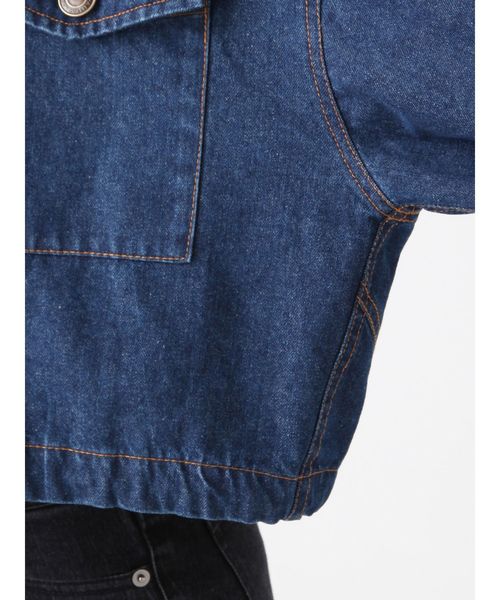 dazzlin（ダズリン）の「バックシャンワークジャケット（ミリタリージャケット・レディース・カーキ/インディゴブルー/ベージュ・FREE）」の19枚目の写真