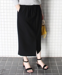 ベルト付きタックタイトスカート◆