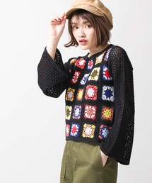 WEGO | WEGO/マルチカラークロシェニット(ニット/セーター)