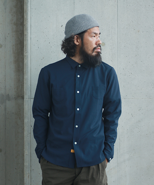 NATAL DESIGN(ネイタルデザイン)の「【ネイタルデザイン】LOMAN DRY STRETCH / ローマンドライ ストレッチ(シャツ/ブラウス・メンズ・ホワイト/ブラウン/サンドベージュ/ネイビー・SMALL/MEDIUM/LARGE/X-SMALL)」の4枚目の写真