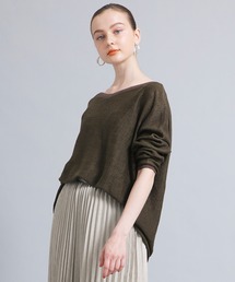 WRAPINKNOT | 【WRAPINKNOT】麻リブニットTOP WK18S-PO06(ニット/セーター)