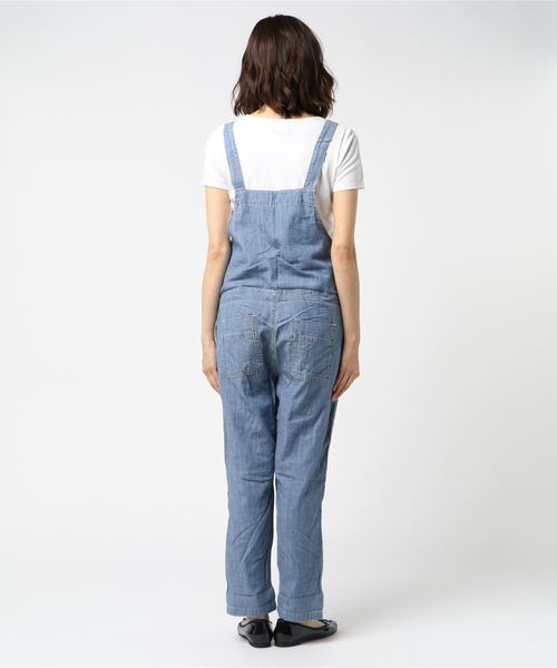 LBC（エルビーシー）の「やわらかデニムオールインワン（つなぎ/オールインワン・レディース・ネイビー/ブルー・M/L）」の4枚目の写真