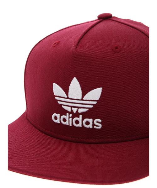 adidas（アディダス）の「adidas AC TREFOIL FLAT CAP（キャップ・レディース・バーガンディー/ネイビー・FREE）」の8枚目の写真