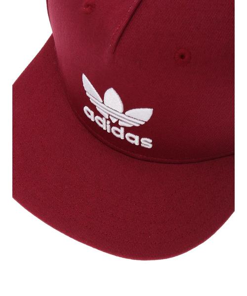 adidas（アディダス）の「adidas AC TREFOIL FLAT CAP（キャップ・レディース・バーガンディー/ネイビー・FREE）」の9枚目の写真