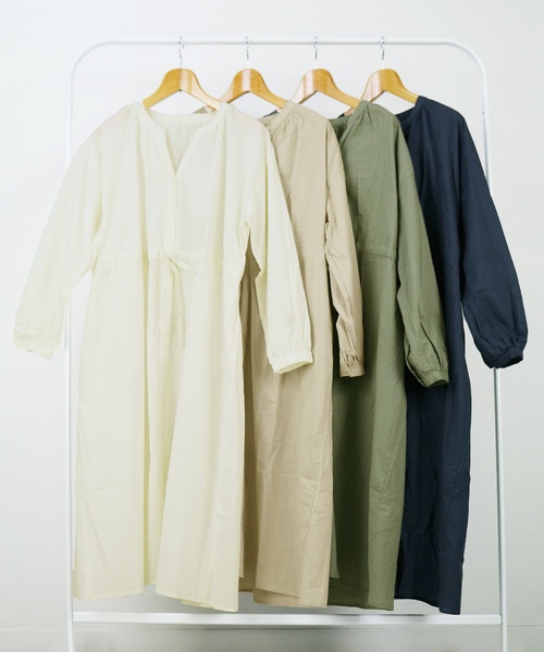 reca（レカ）の「ガウンシャツワンピース（シャツワンピース・レディース・ベージュ/ネイビー/アイボリー/カーキ/イエロー系その他・M）」の20枚目の写真