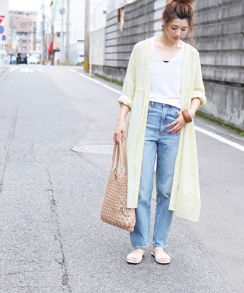 ワンピースガウンシャツワンピース シャツワンピース Reca レカ のファッション