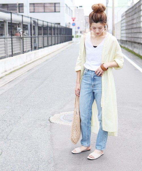 ワンピースガウンシャツワンピース シャツワンピース Reca レカ のファッション