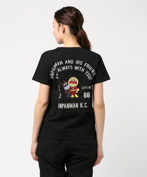 【アンパンマン】プレミアム刺繍Tシャツおとな 【アンパンマン】プレミアム刺繍Tシャツおとな