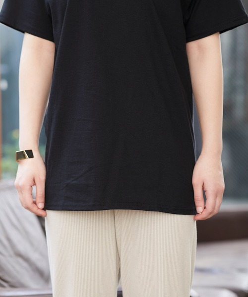 HANES(ヘインズ)の「【Hanes】6.1 oz. Beefy レディース ヘインズ ビーフィー オーバーサイズ クルーネック 半袖 Tシャツ(Tシャツ/カットソー・レディース・ホワイト/ブラック/マルーン/グリーン系その他/ヘザーチャコール/グレー/ブラウン系その他/パープル/ネイビー・S/M/L)」の10枚目の写真