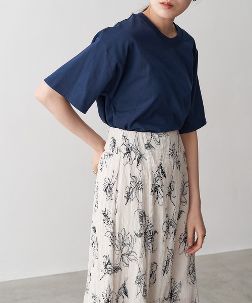 HANES(ヘインズ)の「【Hanes】6.1 oz. Beefy レディース ヘインズ ビーフィー オーバーサイズ クルーネック 半袖 Tシャツ(Tシャツ/カットソー・レディース・ホワイト/ブラック/マルーン/グリーン系その他/ヘザーチャコール/グレー/ブラウン系その他/パープル/ネイビー・S/M/L)」の18枚目の写真