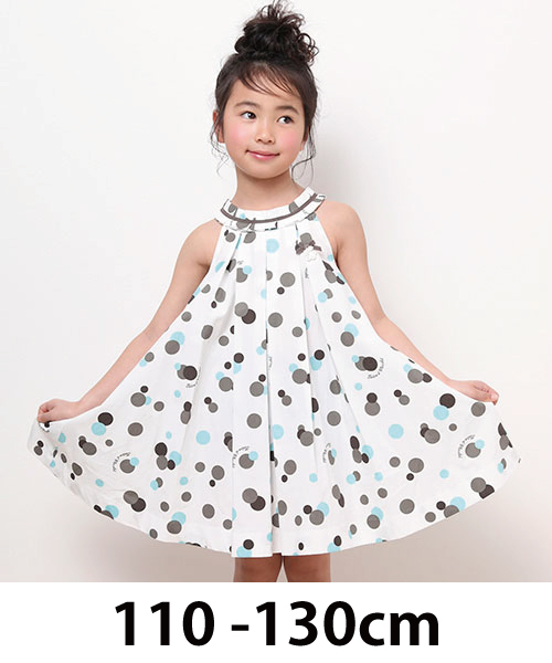 Tartine Et Chocolat タルティーヌエショコラ の Tartine Et Chocolat ブロードドットプリントﾜﾝﾋﾟｰｽ 110cm 130cm ワンピース Wear