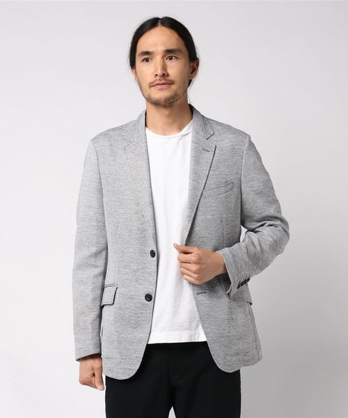 MEN'S BIGI(メンズビギ)の「カラミ織りストレッチジャケット(テーラードジャケット・メンズ・ネイビー/グレー・S/M/L/LL)」の6枚目の写真