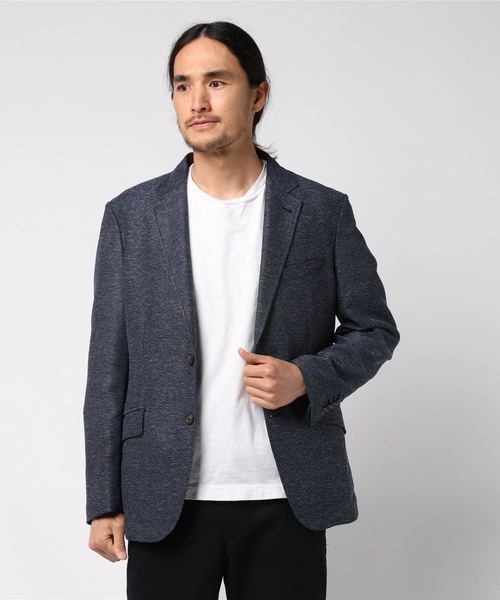 MEN'S BIGI(メンズビギ)の「カラミ織りストレッチジャケット(テーラードジャケット・メンズ・ネイビー/グレー・S/M/L/LL)」の7枚目の写真