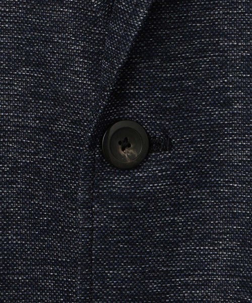 MEN'S BIGI(メンズビギ)の「カラミ織りストレッチジャケット(テーラードジャケット・メンズ・ネイビー/グレー・S/M/L/LL)」の9枚目の写真