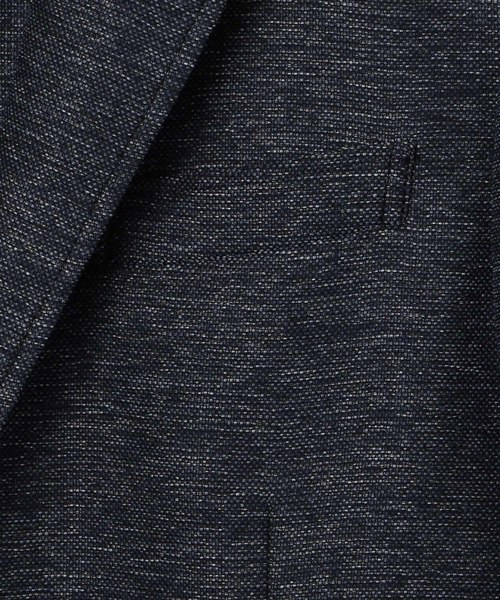 MEN'S BIGI(メンズビギ)の「カラミ織りストレッチジャケット(テーラードジャケット・メンズ・ネイビー/グレー・S/M/L/LL)」の10枚目の写真