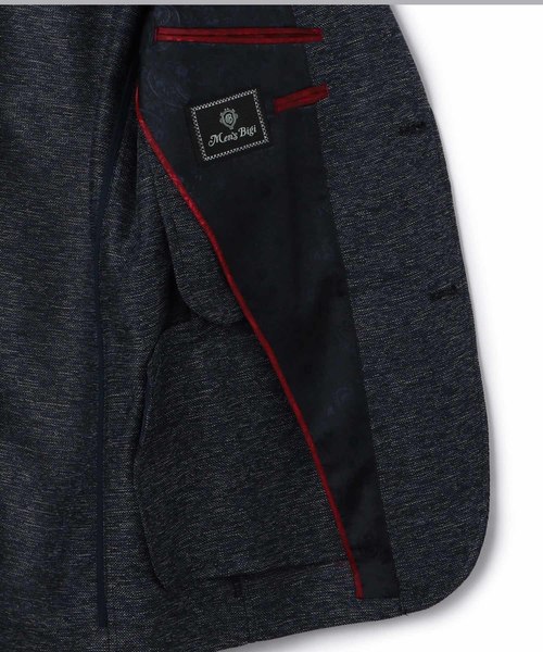 MEN'S BIGI(メンズビギ)の「カラミ織りストレッチジャケット(テーラードジャケット・メンズ・ネイビー/グレー・S/M/L/LL)」の13枚目の写真