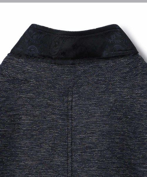MEN'S BIGI(メンズビギ)の「カラミ織りストレッチジャケット(テーラードジャケット・メンズ・ネイビー/グレー・S/M/L/LL)」の16枚目の写真