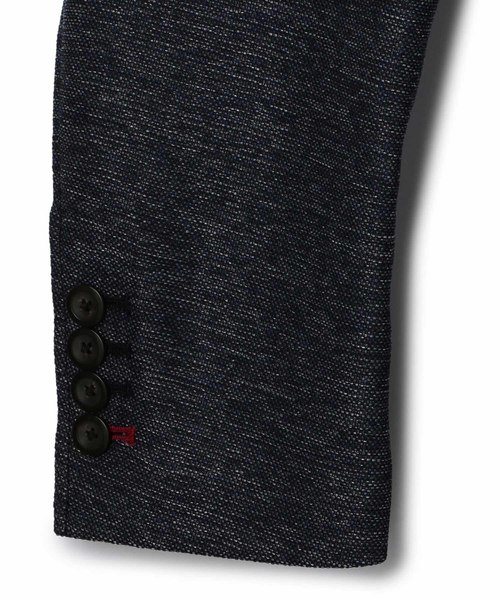 MEN'S BIGI(メンズビギ)の「カラミ織りストレッチジャケット(テーラードジャケット・メンズ・ネイビー/グレー・S/M/L/LL)」の17枚目の写真