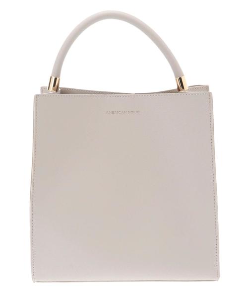 AMERICAN HOLIC（アメリカンホリック）の「スクエアワンハンドルトート（トートバッグ・レディース・ブラック/ライトブラウン/ベージュ系その他・FREE）」の8枚目の写真