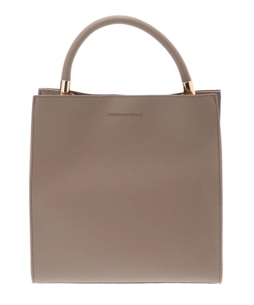 AMERICAN HOLIC（アメリカンホリック）の「スクエアワンハンドルトート（トートバッグ・レディース・ブラック/ライトブラウン/ベージュ系その他・FREE）」の7枚目の写真