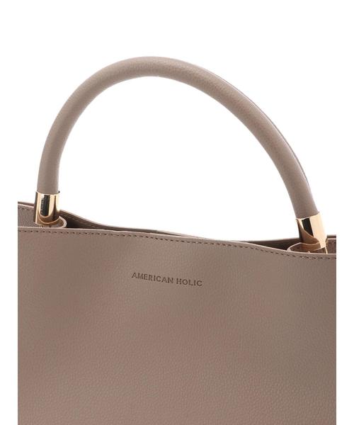 AMERICAN HOLIC（アメリカンホリック）の「スクエアワンハンドルトート（トートバッグ・レディース・ブラック/ライトブラウン/ベージュ系その他・FREE）」の10枚目の写真