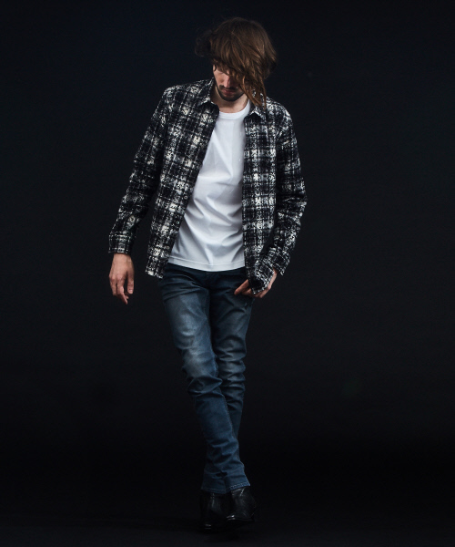 5351 POUR LES HOMMES(ゴーサンゴーイチプールオム)の「フロッキーチェックシャツ(シャツ/ブラウス・メンズ・カーキ/ブラック系その他・44/46/48/50)」の5枚目の写真