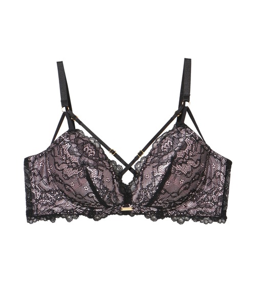 Ravijour（ラヴィジュール）の「ファインレースパワーメイク ブラ(B～Dカップ)（ブラジャー・レディース・ブラック/アイボリー/レッド/マルチ/ピンク/ブルー/パープル/ボルドー/その他5/ベビーピンク・B65/B70/B75/C65/C70/C75/D65/D70/D75）」の7枚目の写真