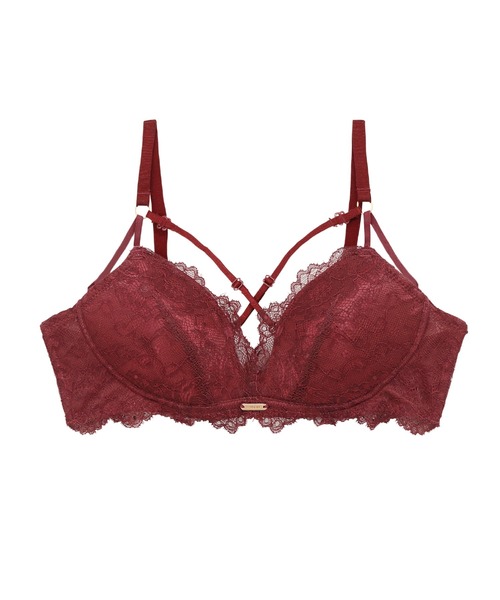 Ravijour（ラヴィジュール）の「ファインレースパワーメイク ブラ(B～Dカップ)（ブラジャー・レディース・ブラック/アイボリー/レッド/マルチ/ピンク/ブルー/パープル/ボルドー/その他5/ベビーピンク・B65/B70/B75/C65/C70/C75/D65/D70/D75）」の8枚目の写真