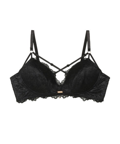 Ravijour（ラヴィジュール）の「ファインレースパワーメイク ブラ(B～Dカップ)（ブラジャー・レディース・ブラック/アイボリー/レッド/マルチ/ピンク/ブルー/パープル/ボルドー/その他5/ベビーピンク・B65/B70/B75/C65/C70/C75/D65/D70/D75）」の3枚目の写真