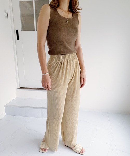 CLEA（クレア）の「デイリー スクエアネック ニットタンク（タンク