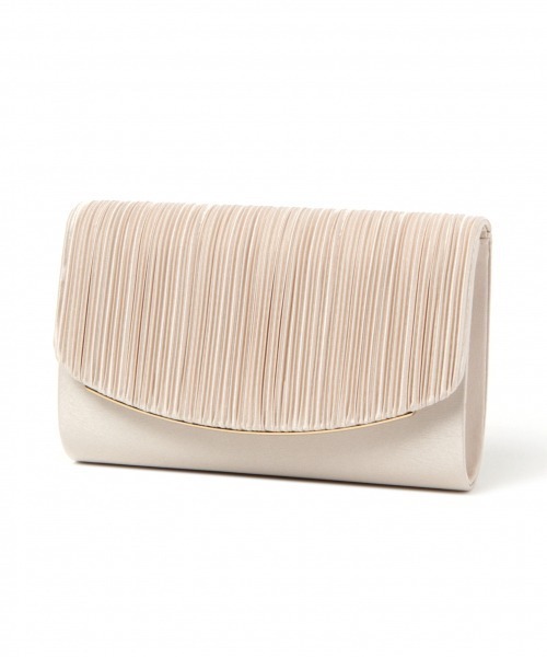 GLOBAL WORK(グローバルワーク)の「メタルバーサテンクラッチ【MATINEE LINE】/851886(クラッチバッグ・レディース・ネイビー/ライトグレー/ブラック/ベージュ・FREE)」の3枚目の写真