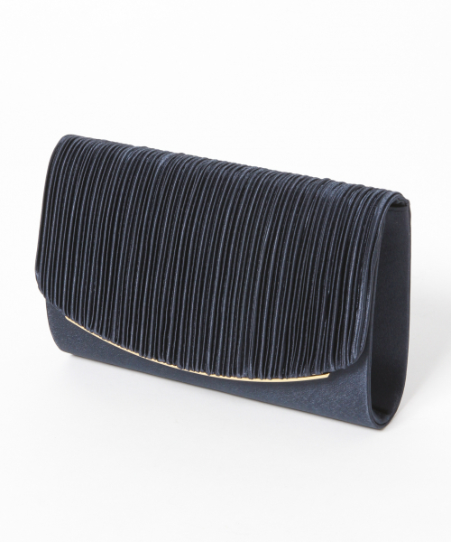 GLOBAL WORK(グローバルワーク)の「メタルバーサテンクラッチ【MATINEE LINE】/851886(クラッチバッグ・レディース・ネイビー/ライトグレー/ブラック/ベージュ・FREE)」の7枚目の写真