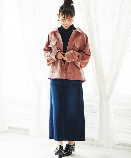 GeeRA(ジーラ)の「Gジャン風コーデュロイジャケット(その他アウター・レディース・ベージュ/ピンク/ブルー・MEDIUM/LARGE/X-LARGE)」の10枚目の写真