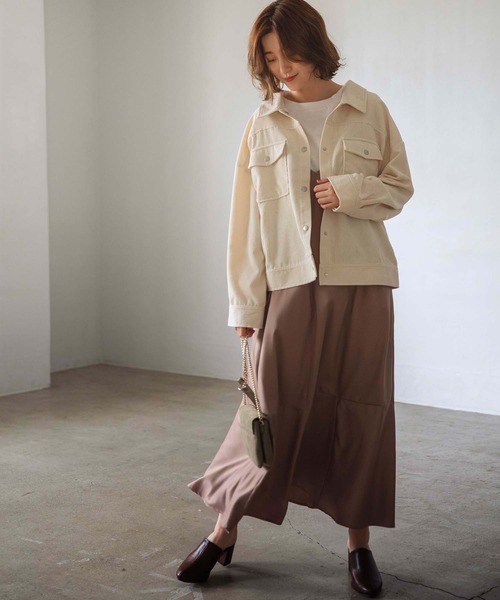 GeeRA(ジーラ)の「Gジャン風コーデュロイジャケット(その他アウター・レディース・ベージュ/ピンク/ブルー・MEDIUM/LARGE/X-LARGE)」の19枚目の写真