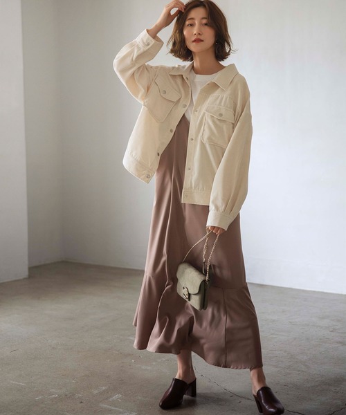 GeeRA(ジーラ)の「Gジャン風コーデュロイジャケット(その他アウター・レディース・ベージュ/ピンク/ブルー・MEDIUM/LARGE/X-LARGE)」の18枚目の写真