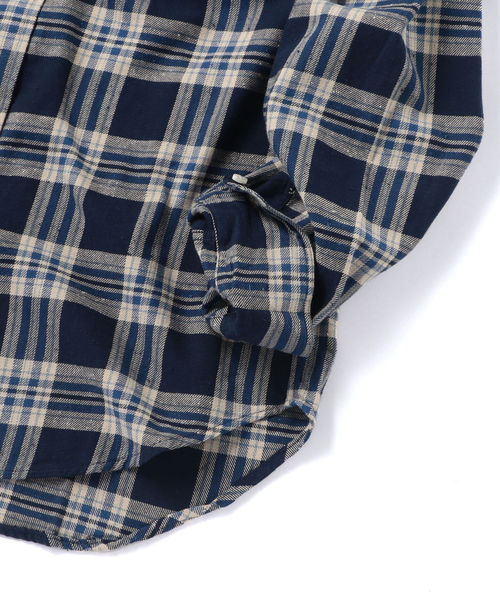 美品 GITMAN BROS. ボタンダウン ネルシャツ ギットマン GITMAN BROS.: トリプルヤーン チェック ボタンダウン